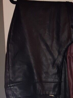 Faux Leather Leggings - Black